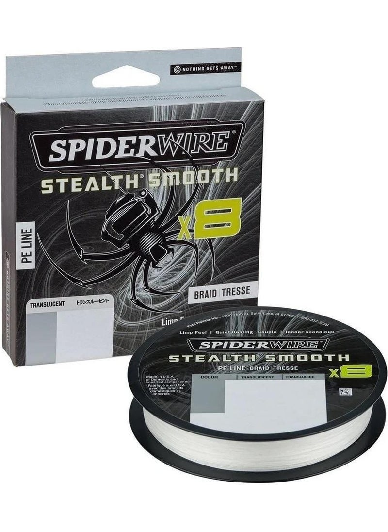Spiderwire Stealth Smooth X8 Pe Braid 300M Translucent Braided Rope 0.23MM