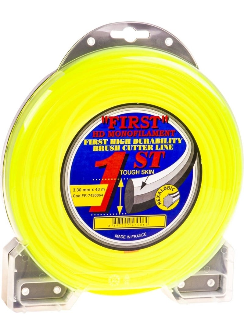 Scythe Line Yellow 3.3 mm 6 Corners 43 mt