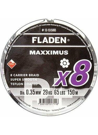 Maxximus 8x 150 mt Teflon Coated Braided Rope Fishing Line Black