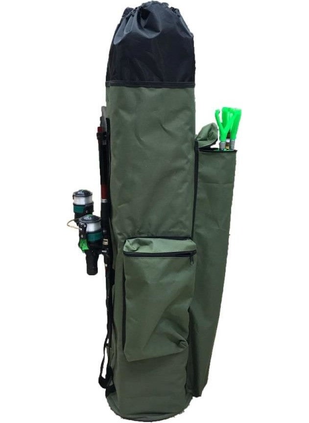 Khaki Fishing Backpack and Rod Bag