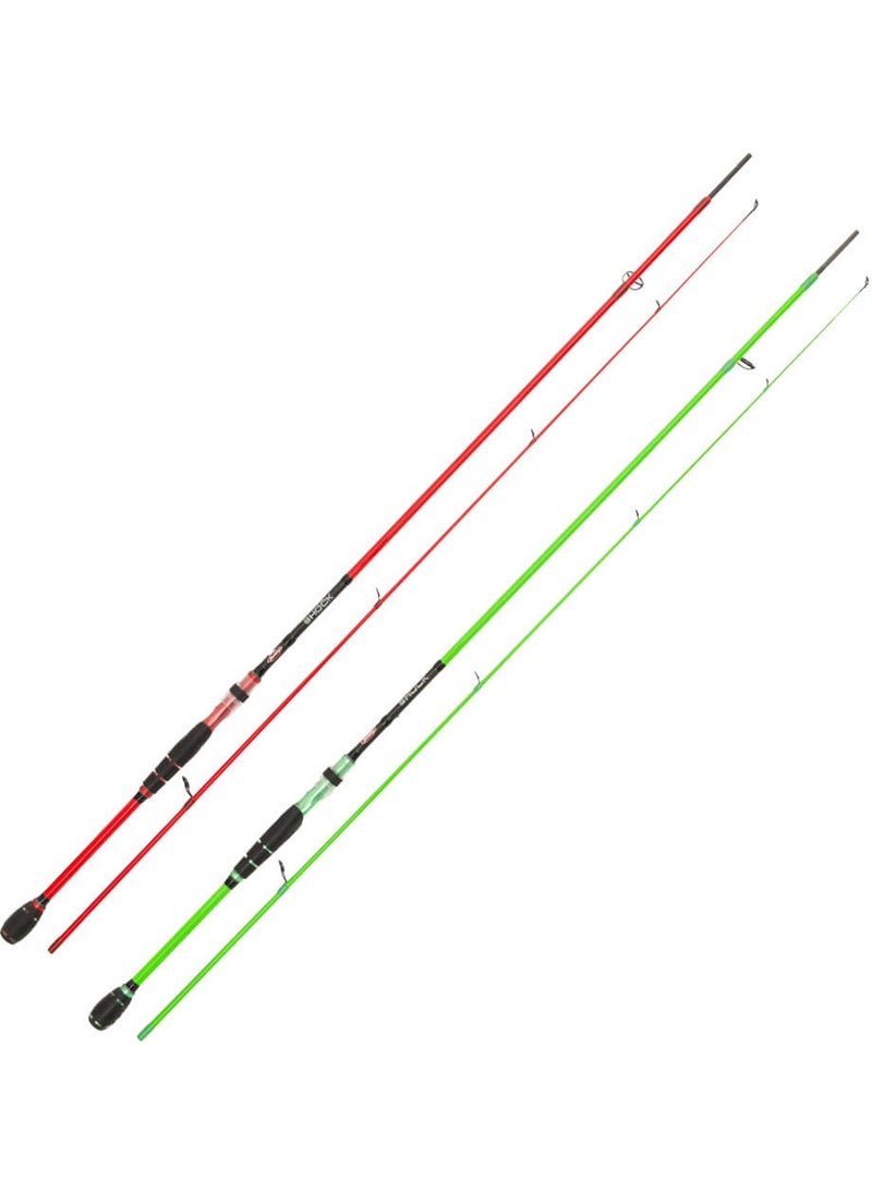 Shock Spinning Spin Fishing Pole RED-244CM - 10-35G