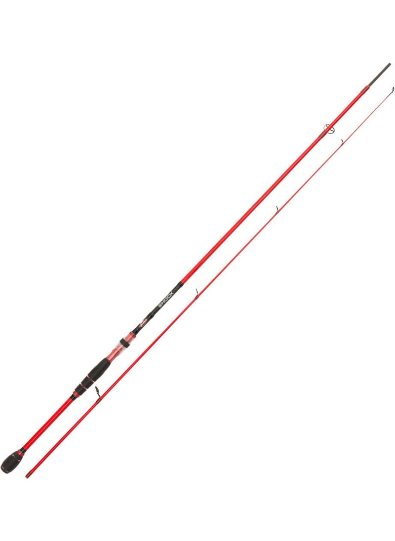 Shock Spinning Spin Fishing Pole RED-244CM - 10-35G