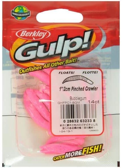 Gulp Floating Pinched Crawler Fake Wolf 2 cm 14pcs
