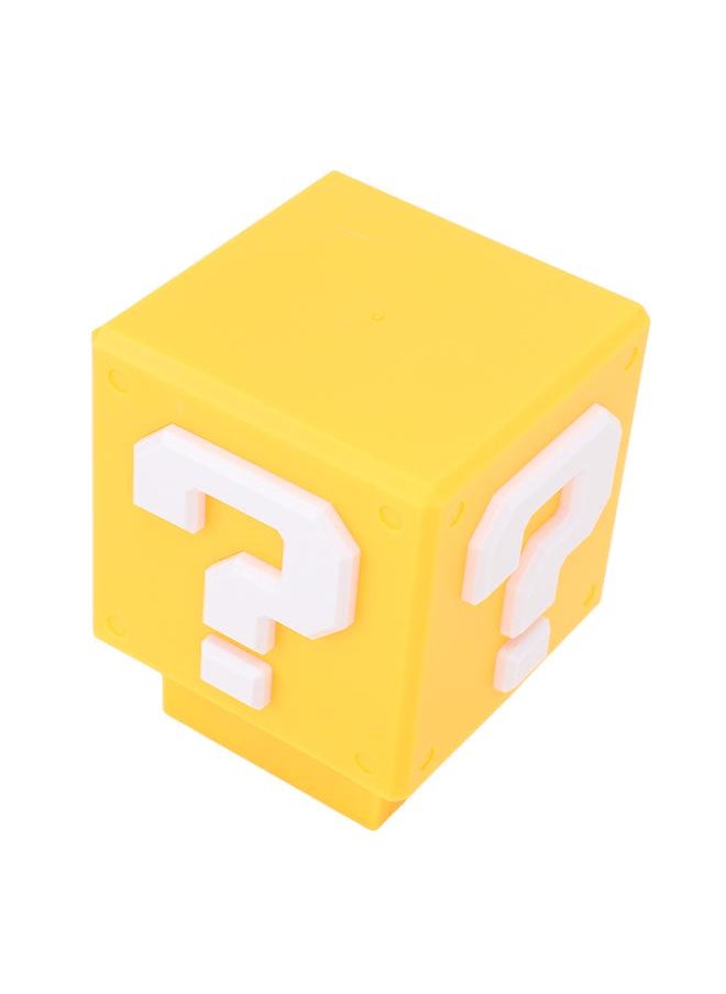 Super Question Night Light LED Block Simulated Sound Light USB Rechargeable Compact Bedside Lamp for Boys Girls Bedroom