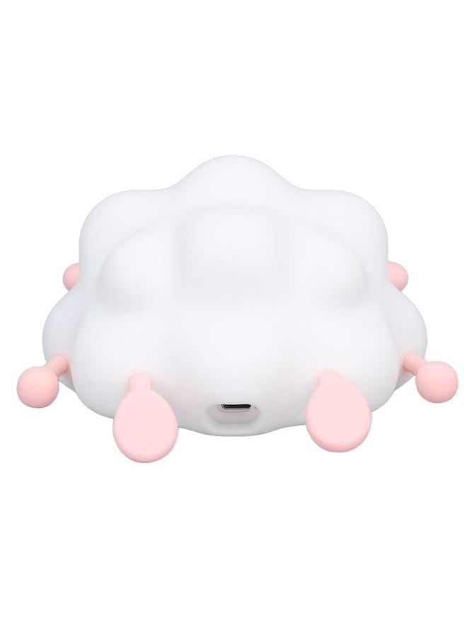 Cute Little Sheep Night Light Multifunctional Adjustable Brightness Tap Control USB Rechargeable LED Night Light Pink