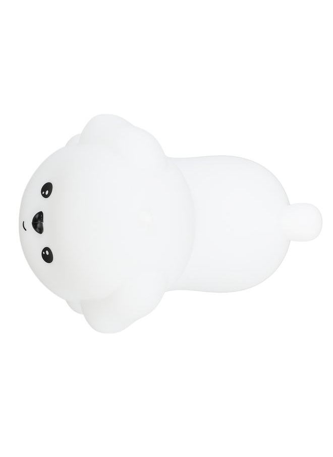 LED Cute Puppy Dog Night Light ABS Silicone USB Rechargeable Baby Bedside Lamp Toy Table Decoration for Nursery Bedroom Dorm