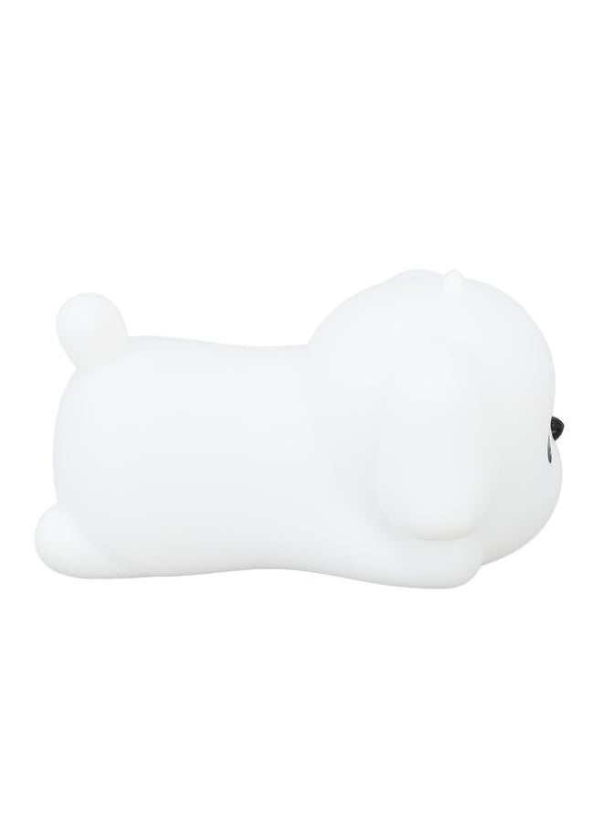 LED Cute Puppy Dog Night Light ABS Silicone USB Rechargeable Baby Bedside Lamp Toy Table Decoration for Nursery Bedroom Dorm
