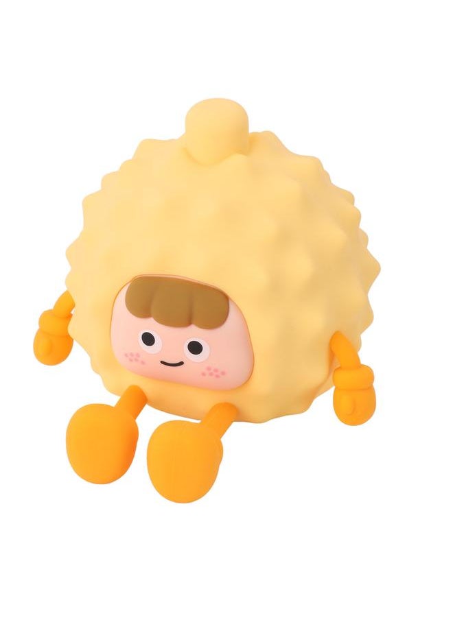 Toddlers Night Lights USB Rechargeable Warm Light Timer Cute Durian Shape Silicone Lamp for Bedroom Desktop Gift