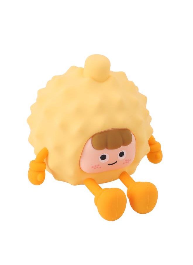 Toddlers Night Lights USB Rechargeable Warm Light Timer Cute Durian Shape Silicone Lamp for Bedroom Desktop Gift