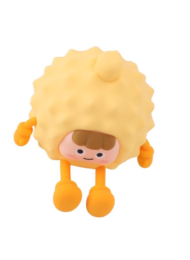 Toddlers Night Lights USB Rechargeable Warm Light Timer Cute Durian Shape Silicone Lamp for Bedroom Desktop Gift