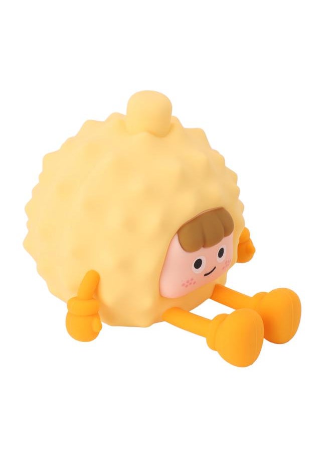 Toddlers Night Lights USB Rechargeable Warm Light Timer Cute Durian Shape Silicone Lamp for Bedroom Desktop Gift