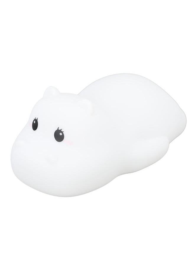 Cute Hippo Night Light Rechargeable Silicone Night Light Children Room LED Bedside Lamp for Kids Infant Breastfeeding Sleep Daycare