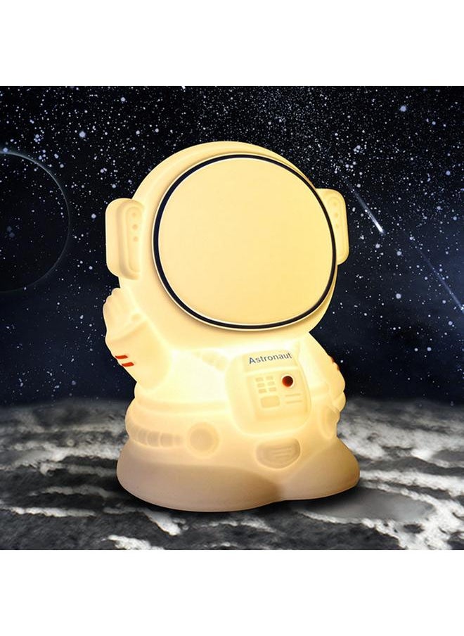 Astronaut Night Light Soft Waterproof Silicone Night Light USB Rechargeable Night Lamp for Bedroom Dormitory Camping