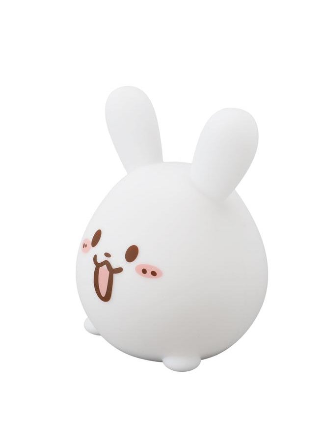 Tap Night Light USB Charge Seven Colors Bunny Silicone Bedside Lamp for Kids Room Bedroom Decoration