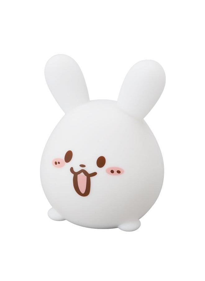 Tap Night Light USB Charge Seven Colors Bunny Silicone Bedside Lamp for Kids Room Bedroom Decoration