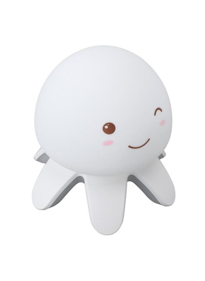 Night Light Jellyfish Shape Cute Remote Control RGB Silicone Tap Lamp with Music Player for Decoration