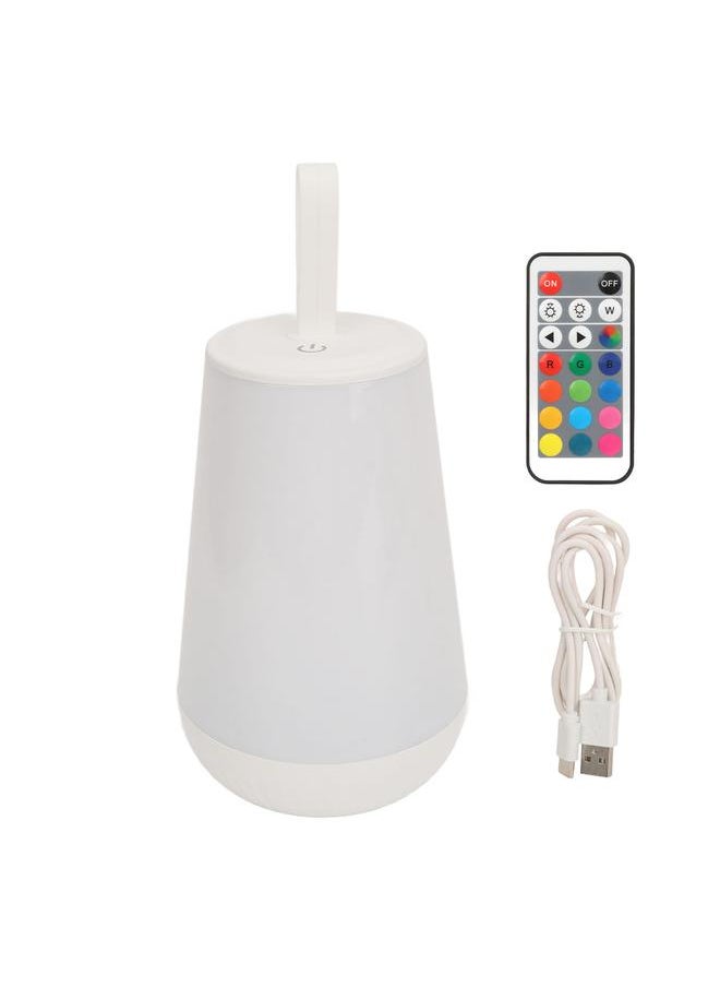 LED Touch Lamp Portable Bedside Table Night Lamp RGB Dimmable with Remote Control for Bedroom Living Room Camping