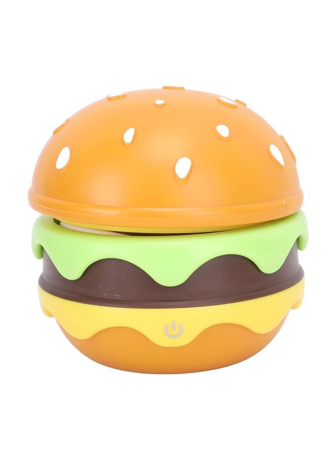 Cute Desk Lamp for Kids Rechargeable Hamburger Small Desk Lamps with Adjustable Neck Dimmable Touch Switch Nursery Night Lights