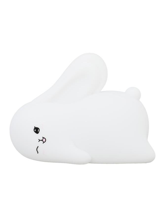Night Light Silicone Cute Rabbit USB Rechargeable LED 1200mAh Night Lamp for Infant Breastfeeding Sleep Nurseries