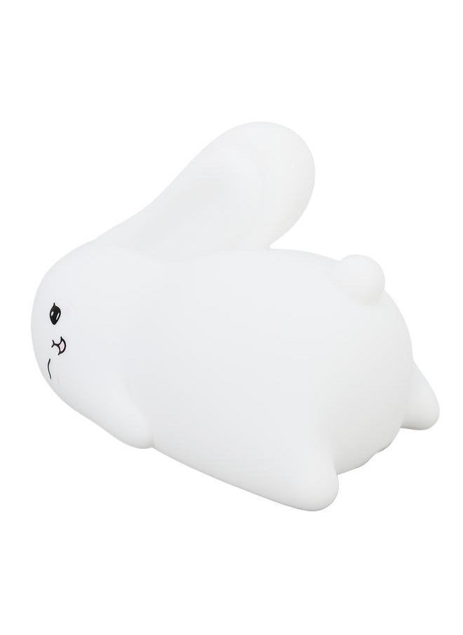 Night Light Silicone Cute Rabbit USB Rechargeable LED 1200mAh Night Lamp for Infant Breastfeeding Sleep Nurseries