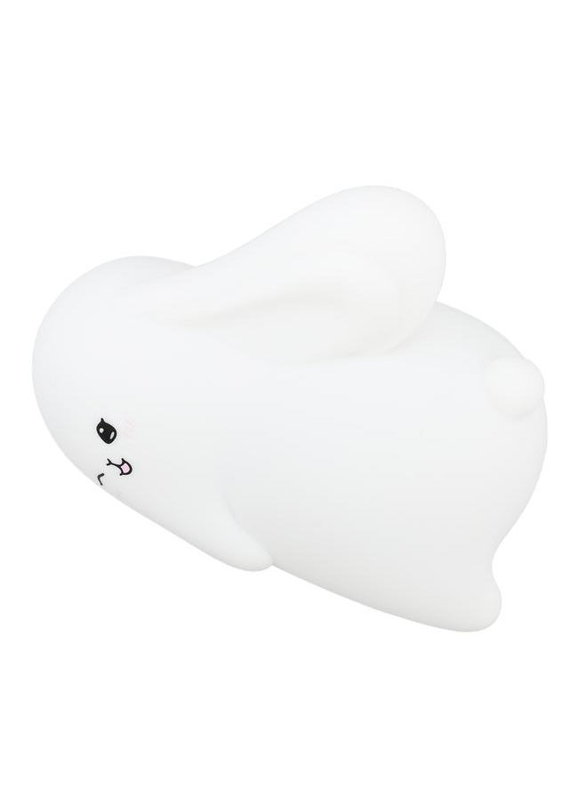 Night Light Silicone Cute Rabbit USB Rechargeable LED 1200mAh Night Lamp for Infant Breastfeeding Sleep Nurseries