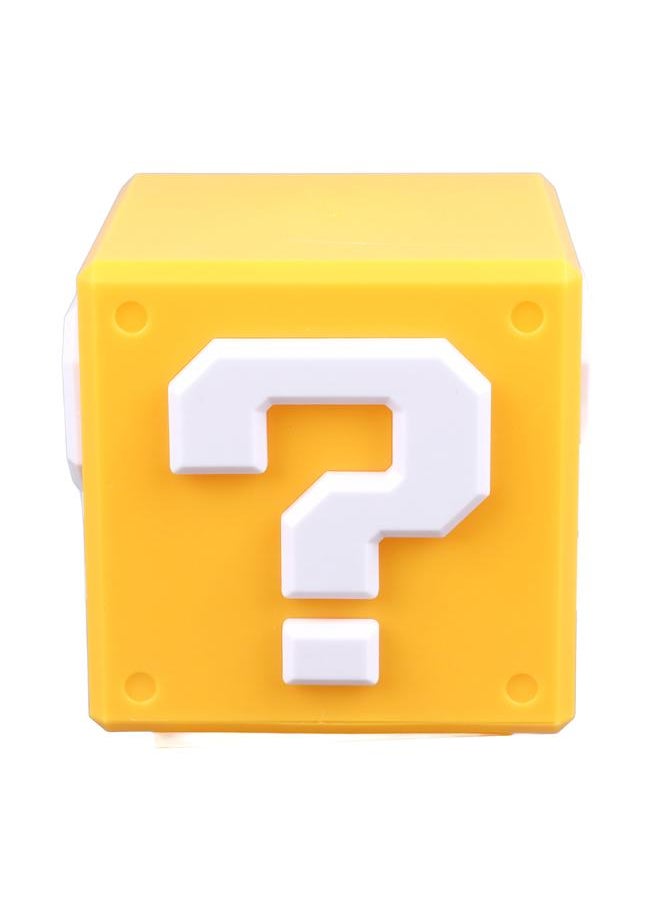 LED Question Block Night Light with Sound Rechargeable Energy Saving Bedside Lamp for Bedroom Office
