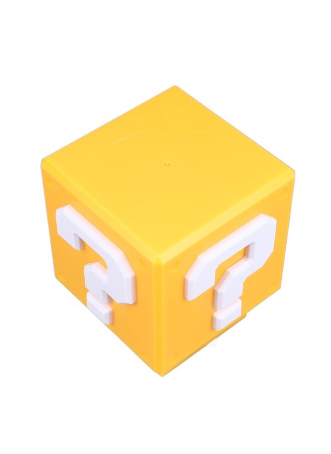 LED Question Block Night Light with Sound Rechargeable Energy Saving Bedside Lamp for Bedroom Office