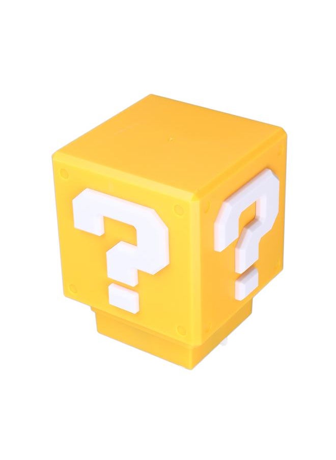LED Question Block Night Light with Sound Rechargeable Energy Saving Bedside Lamp for Bedroom Office