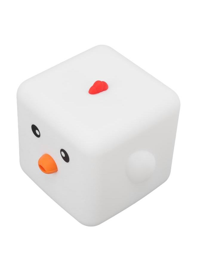 Colorful Cube Chick Chicken Night Light USB Charging LED Cube Night Light with Touch Sensor for Breastfeeding Children Sleep Aid