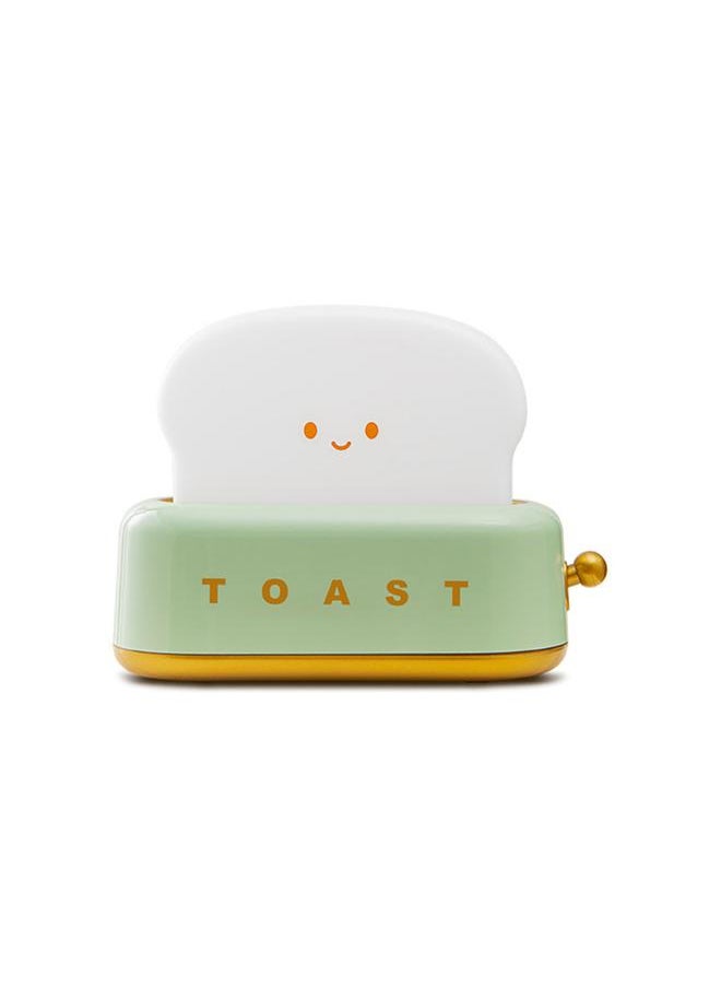 Cute Toast Night Light USB Rechargeable LED Bread Toast Night Lamp with Timer Portable Bedside Lamp Birthday Gifts for Teenagers Children