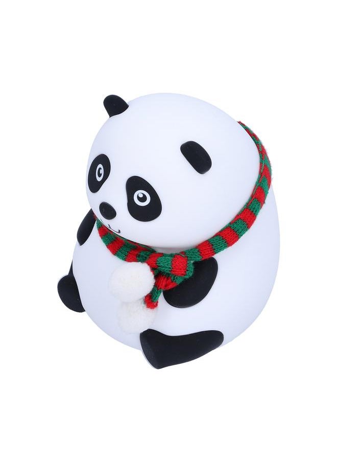 USB Charging Cartoon Animal Night Light Silicone LED Colorful Night Lamp Decoration GiftEyes Open