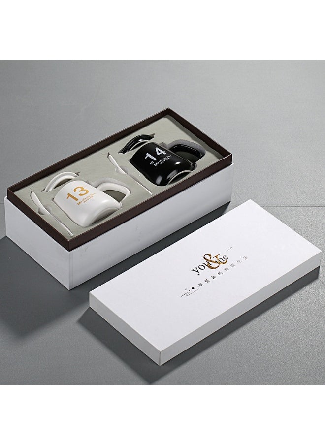 Ceramic Cup Gift Set Coffee Mug Promotional Customizable 1314 a pair of gift box