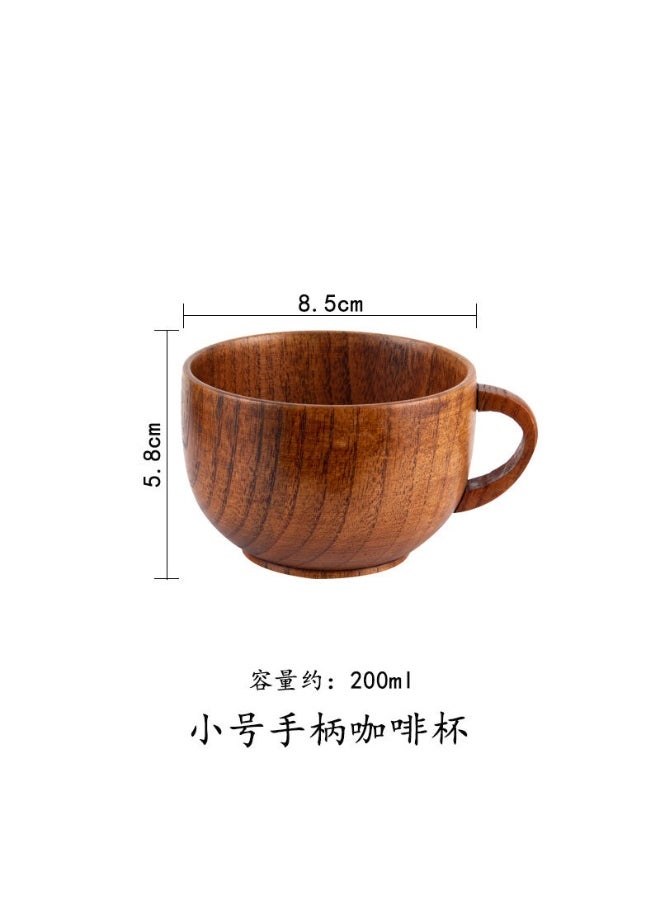 Creativity Wooden Coffee Mug with Handle Small handle coffee cup