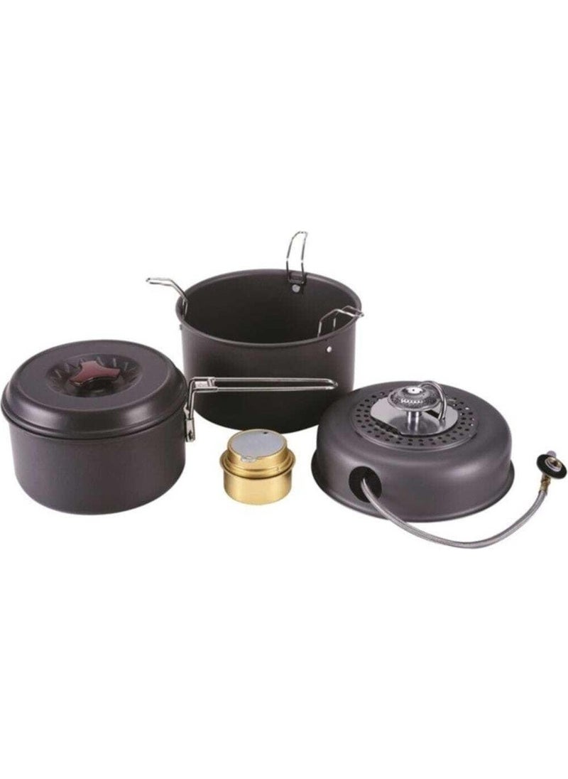 Portable Cooking Set with Gas Stove
