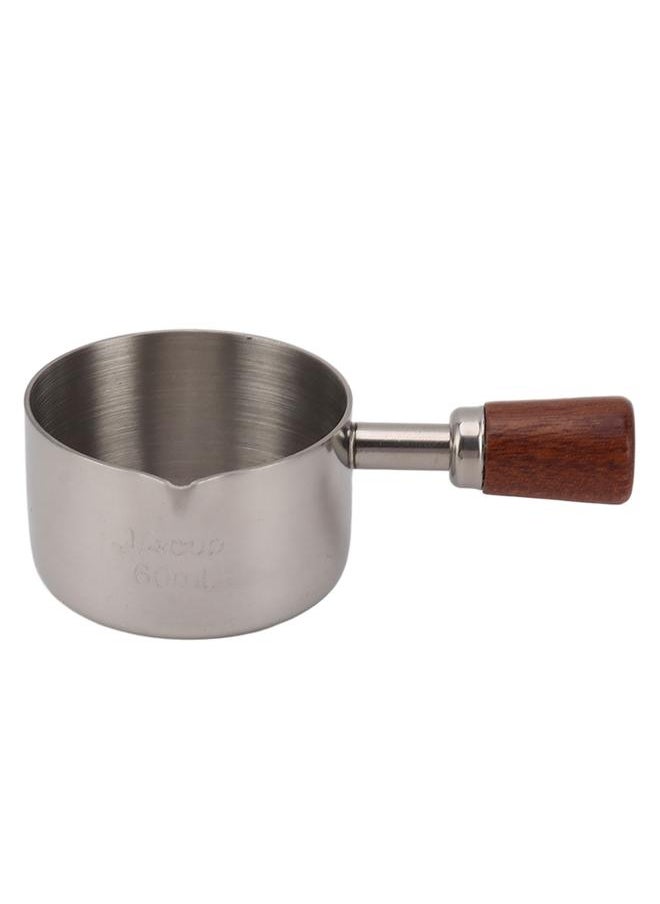 Cooking Sauce Cup Professional 304 Stainless Steel Sauce Cup with Handle for Cooking Banquet Outdoor Picnic Silver 60ml
