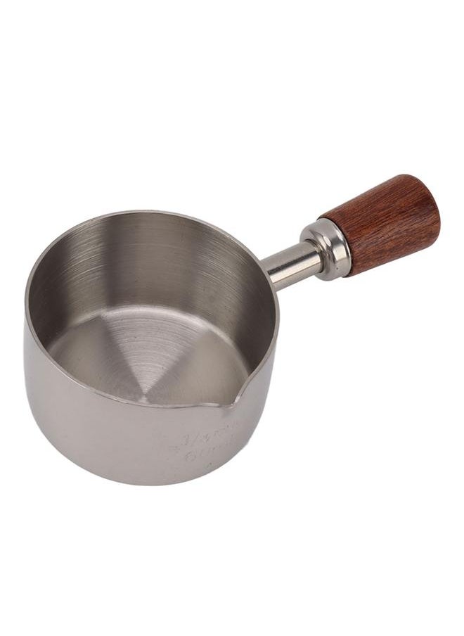 Cooking Sauce Cup Professional 304 Stainless Steel Sauce Cup with Handle for Cooking Banquet Outdoor Picnic Silver 60ml