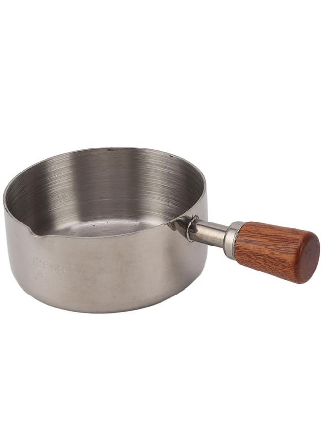 Cooking Sauce Cup Professional 304 Stainless Steel Sauce Cup with Handle for Cooking Banquet Outdoor Picnic Silver 125ml