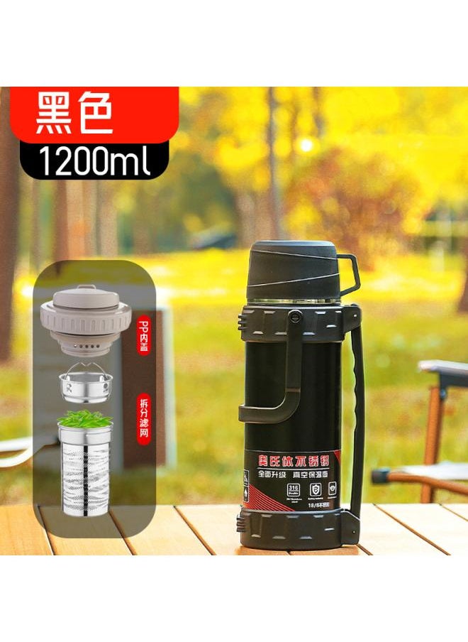 3 6 Stainless Steel Large Capacity Thermal Pot Construction Site Outdoor Portable Car Travel Pot Thermal Ulation Cup Sports Water Cup