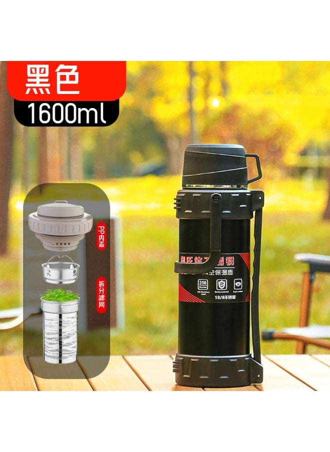 3 6 Stainless Steel Large Capacity Thermal Pot Construction Site Outdoor Portable Car Travel Pot Thermal Ulation Cup Sports Water Cup