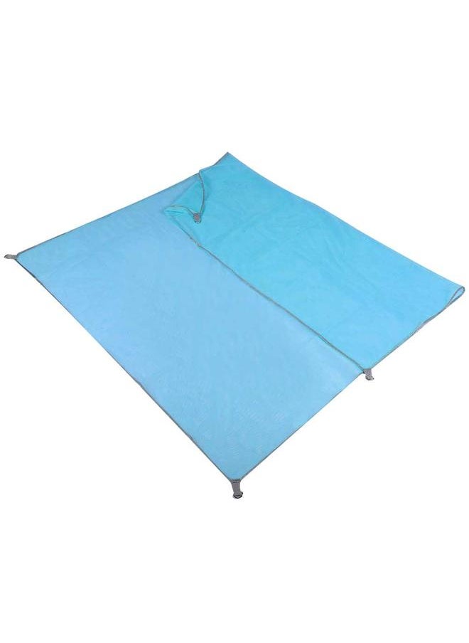 Outdoor Waterproof Portable Foldable Mat Picnic Camping Beach Self-driving Tour (Blue)