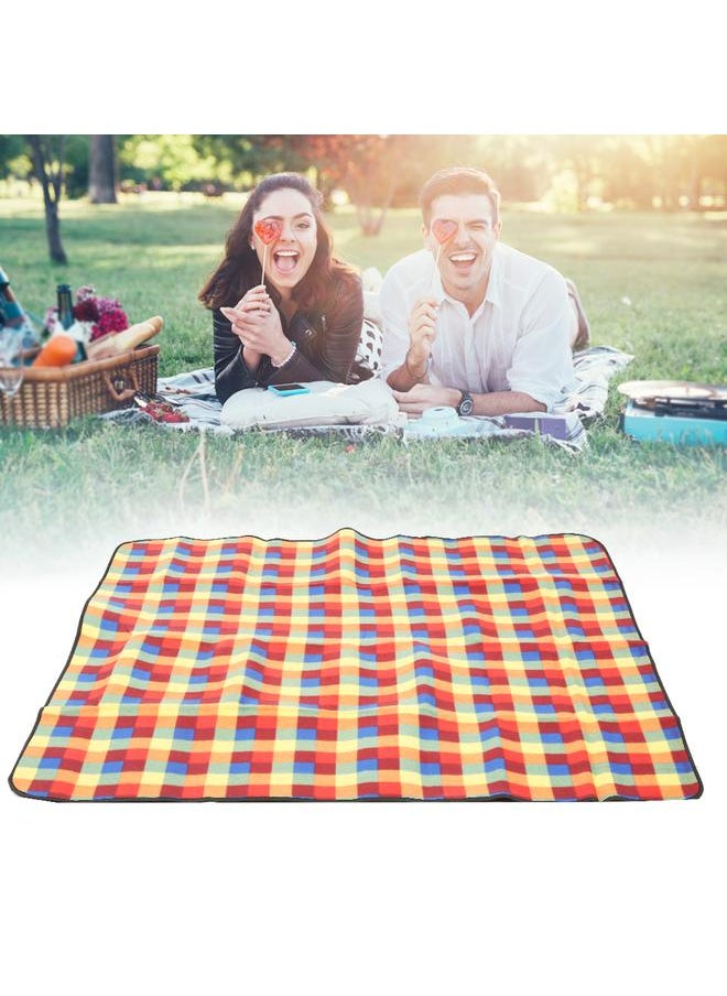 Outdoor Portable Cotton Picnic Mat Waterproof Dirt Resistant Moistureproof Blankets