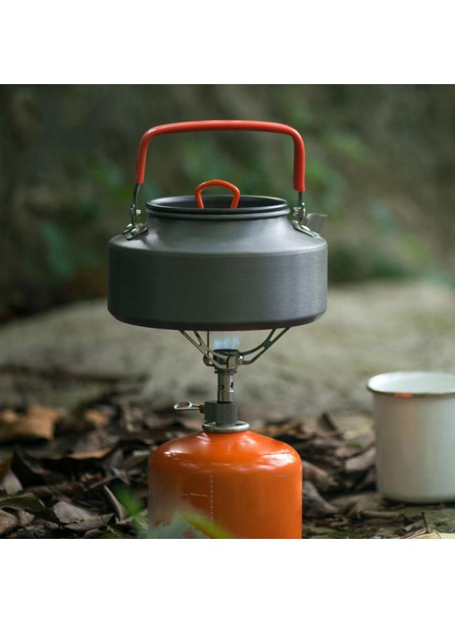 Outdoor Portable Aluminium Alloy 1.1L Water Coffee Pot Teapot for Camping Picnic Hiking