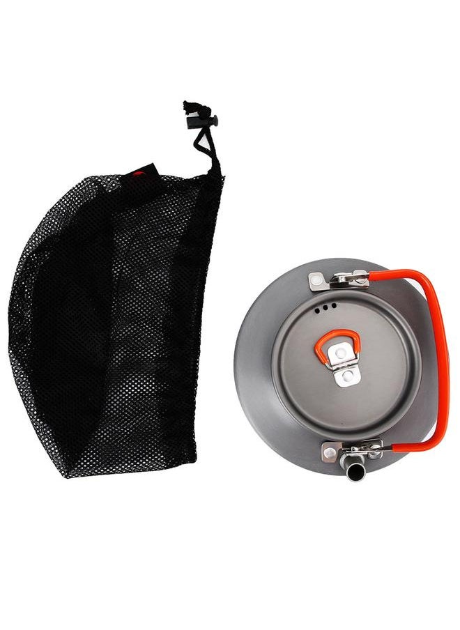 Outdoor Portable Aluminium Alloy 1.1L Water Coffee Pot Teapot for Camping Picnic Hiking