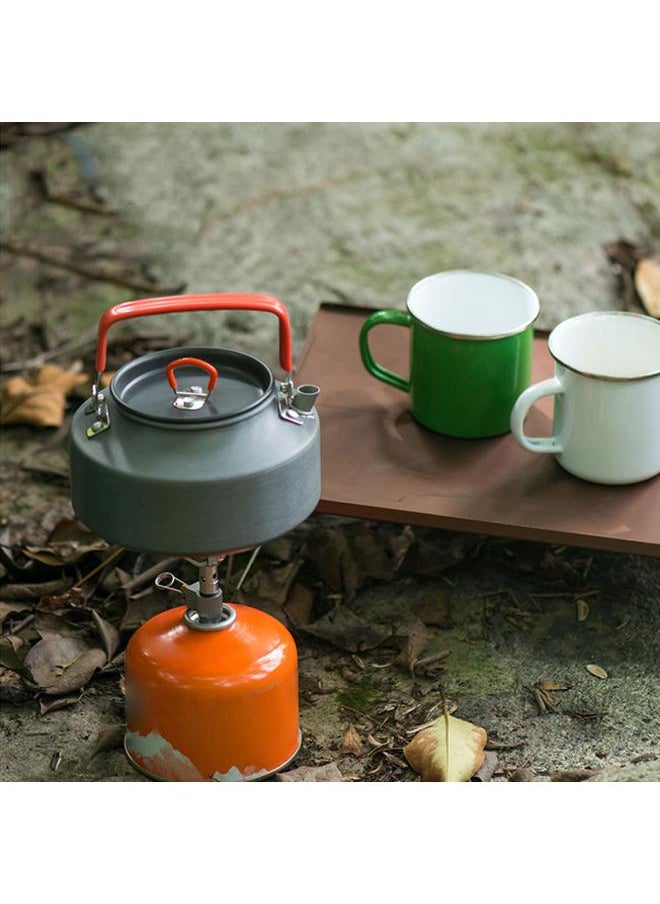 Outdoor Portable Aluminium Alloy 1.1L Water Coffee Pot Teapot for Camping Picnic Hiking