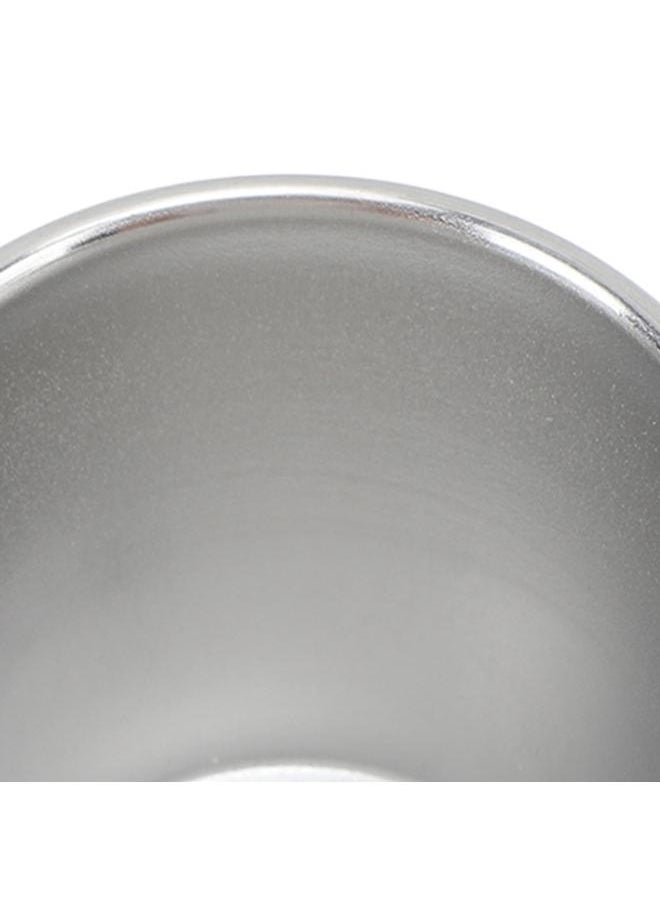4Pcs Small Metal Cups 304 Stainless Steel Stackable Shatterproof Metal Drinking Glasses with Mesh Bag for Camping Picnic
