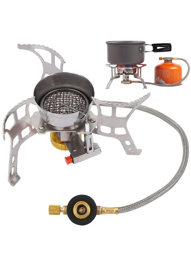 Outdoor Stainless Steel Camping Portable Mini Picnic Barbecue Gas Burner Split Stove