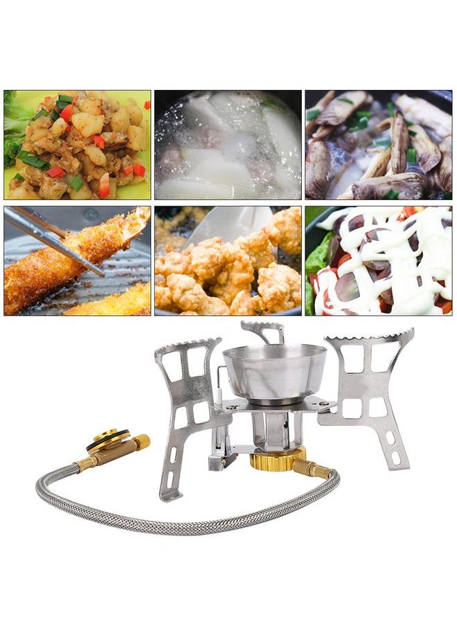 Outdoor Stainless Steel Camping Portable Mini Picnic Barbecue Gas Burner Split Stove