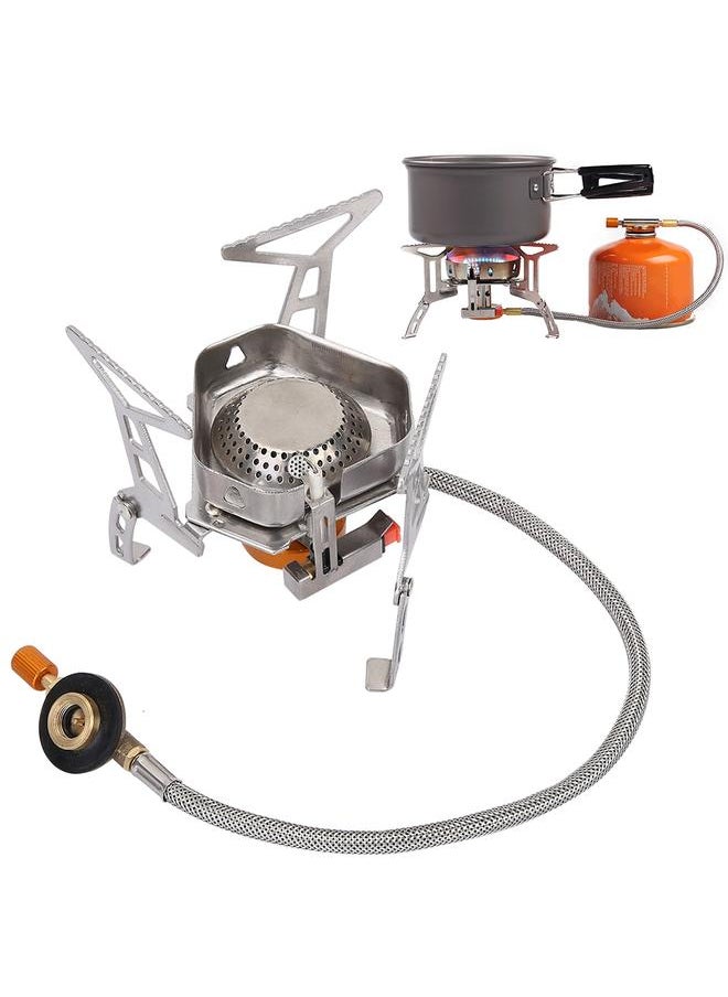 Outdoor Stainless Steel Camping Portable Mini Picnic Barbecue Gas Burner Split Stove