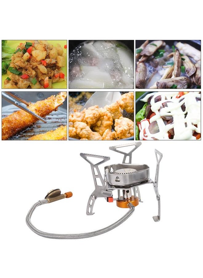 Outdoor Stainless Steel Camping Portable Mini Picnic Barbecue Gas Burner Split Stove