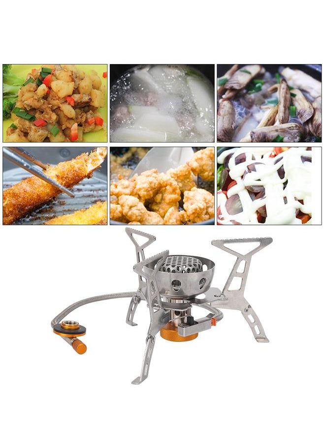 Outdoor Stainless Steel Camping Portable Mini Picnic Barbecue Gas Burner Split Stove